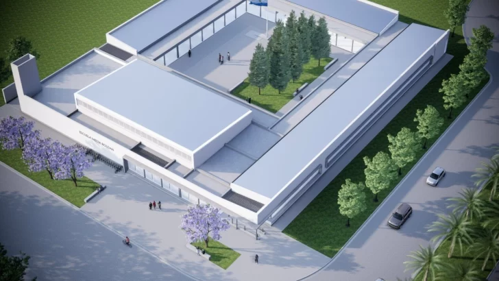 Di Stefano celebró la licitación para el edificio de la nueva secundaria de Roldán