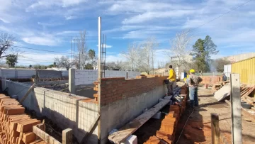 Avanza la construcción del nuevo edificio de la Biblioteca Juan Bautista Alberdi en Puerto