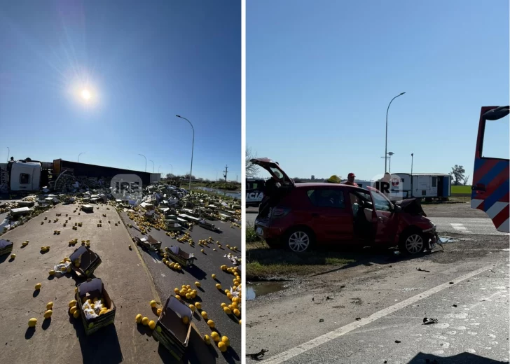 Un concejal de Totoras resultó herido tras un fuerte choque en el cruce de la 34 y la 91