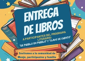 Hoy en Monje se entregarán los libros a estudiantes que participaron en programas literarios