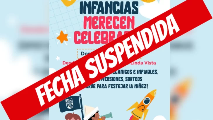 Suspenden el evento del Día de la Niñez en Puerto por condiciones climáticas
