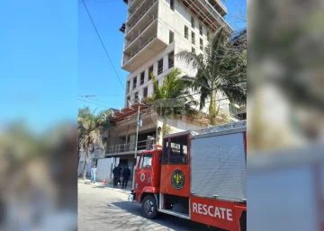 Clausuraron la obra e investigan por qué cayó el montacargas
