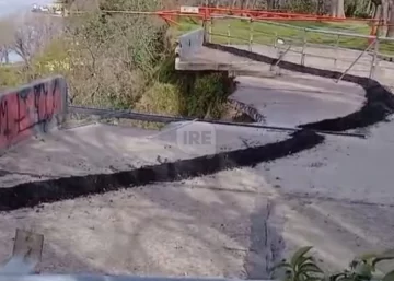 Las lluvias reavivaron el temor por nuevos desprendimientos en la barranca de Baigorria