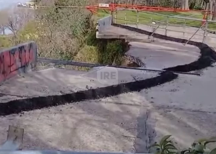 Las lluvias reavivaron el temor por nuevos desprendimientos en la barranca de Baigorria