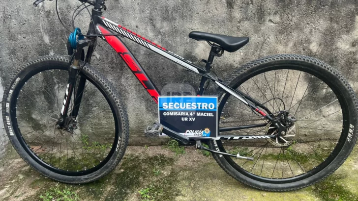 Recuperaron en Maciel una bicicleta robada en Coronda