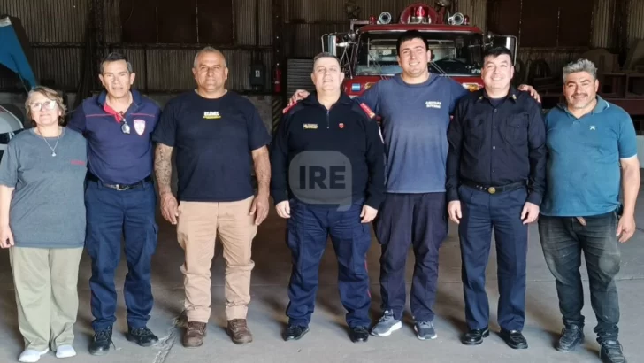 Bomberos de Maciel buscan mejorar su respuesta operativa y recibieron visitas provinciales