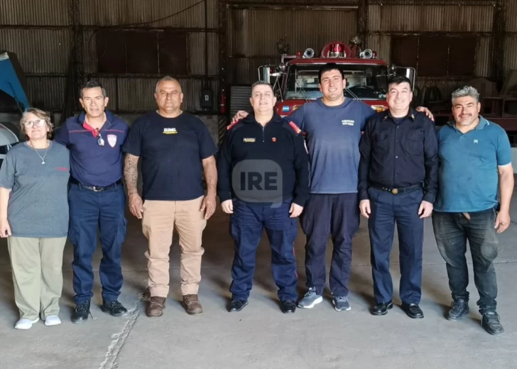 Bomberos de Maciel buscan mejorar su respuesta operativa y recibieron visitas provinciales