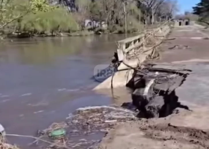 Corte total en la ex Ruta 9: Vialidad Nacional repara el puente en Carcarañá