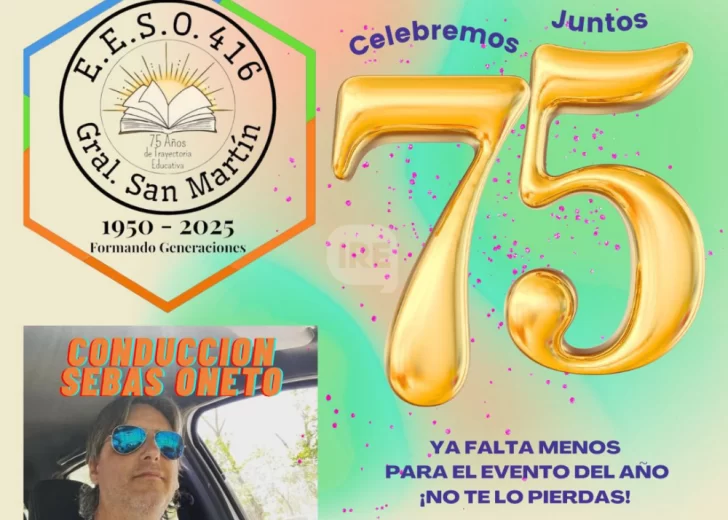 La EESO N° 416 de Barrancas celebra sus 75 años con una gran cena aniversario