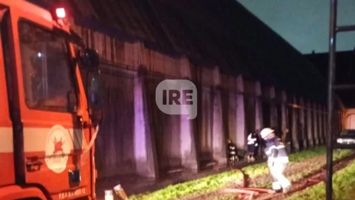 Arden 300 toneladas de soja en un incendio en Puerto San Martín