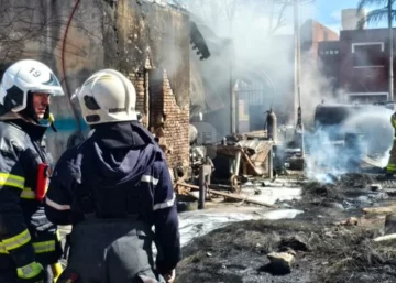 Una chispa en el tanque de combustible desató el incendio en Totoras