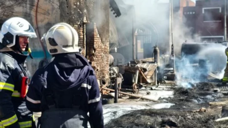 Una chispa en el tanque de combustible desató el incendio en Totoras
