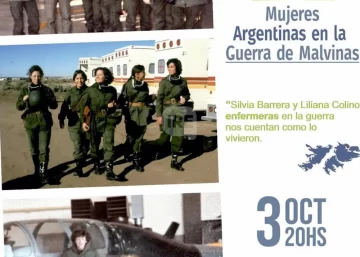 Las enfermeras de Malvinas llegan a San Lorenzo para compartir su historia