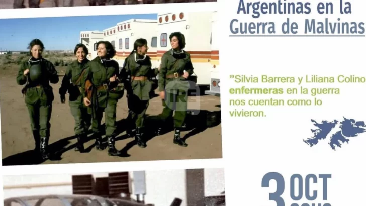 Las enfermeras de Malvinas llegan a San Lorenzo para compartir su historia