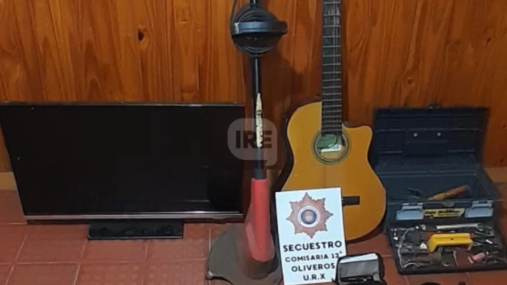 Un menor detenido en Oliveros tras la recuperación de objetos robados
