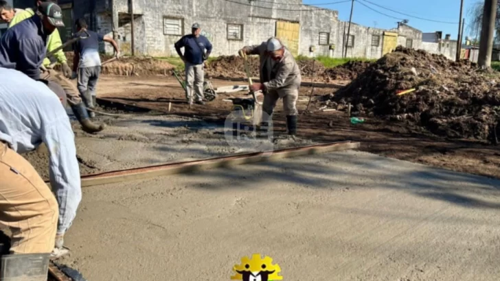 Barrancas avanza con la reconstrucción de las calles de la localidad