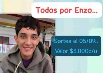 Todos por Enzo: Organizan una rifa solidaria para costear gastos