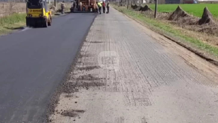 Avanzan las obras de fresado y repavimentación en Puerto General San Martín