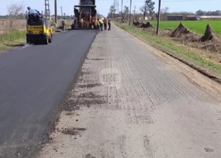 Avanzan las obras de fresado y repavimentación en Puerto General San Martín