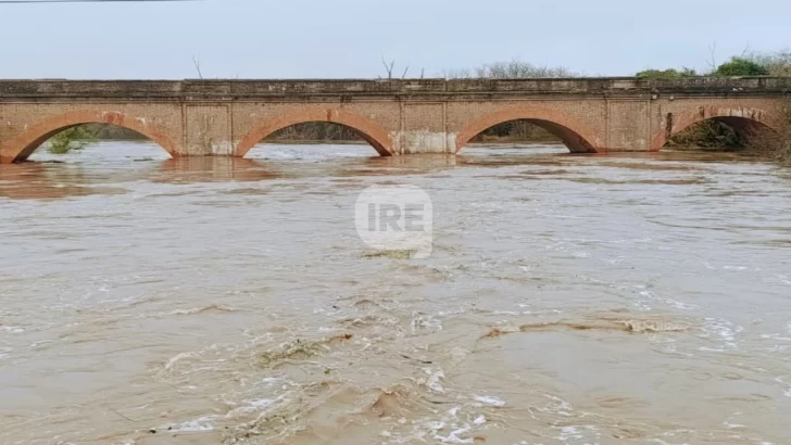 Alivio en la región: El río Carcarañá comenzó a descender en Pueblo Andino