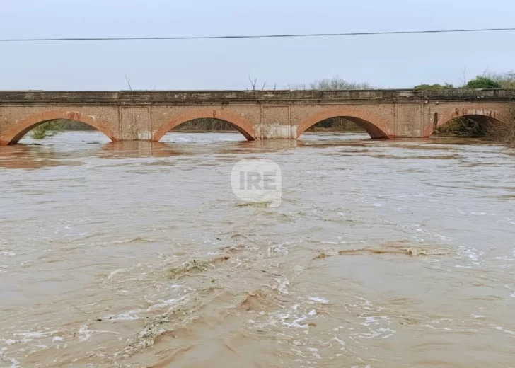 Alivio en la región: El río Carcarañá comenzó a descender en Pueblo Andino