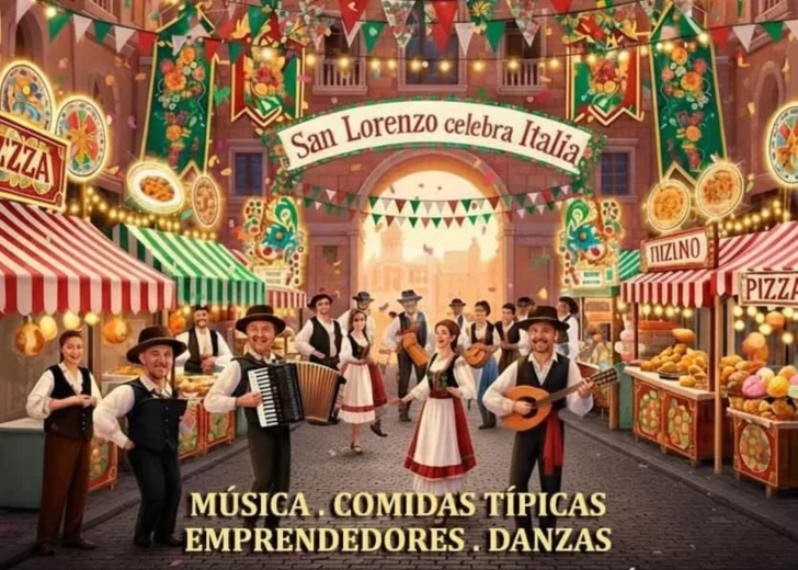 San Lorenzo celebra Italia con música, gastronomía y tradiciones San Lorenzo celebra Italia con música, gastronomía y tradiciones