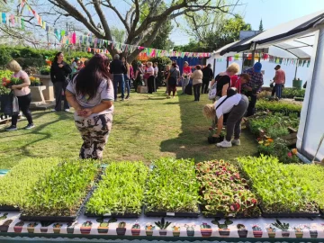 Exitosa feria de primavera del vivero inclusivo en San Lorenzo