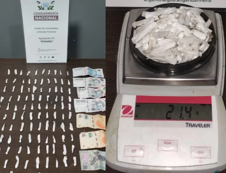 Detienen a un hombre con más de 100 dosis de cocaína en San Lorenzo