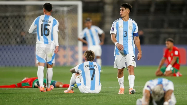 No pudo ser: Argentina perdió contra Marruecos y quedó 2do en el Mundial Sub-20