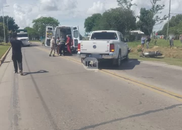 Dos mujeres heridas tras un accidente en ruta 11, a metros de la estación de trenes de Timbúes