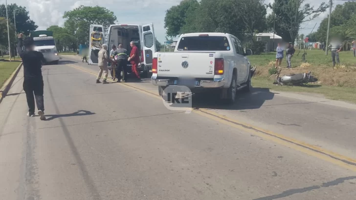 Dos mujeres heridas tras un accidente en ruta 11, a metros de la estación de trenes de Timbúes