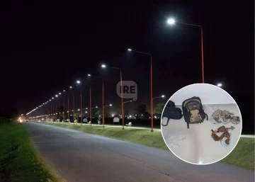 Detuvieron en Timbúes a un hombre con los cables robados del alumbrado público