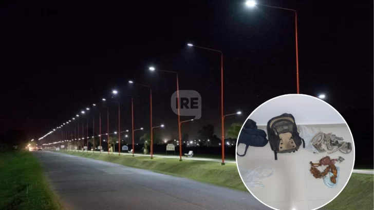 Detuvieron en Timbúes a un hombre con los cables robados del alumbrado público