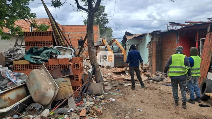 Otro gran golpe al microtráfico en el Cordón Industrial: Demolieron dos búnkers en Puerto