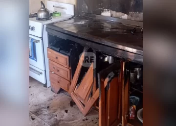 Incendio en una vivienda de Pueblo Andino: No hubo heridos y rescataron a una perra
