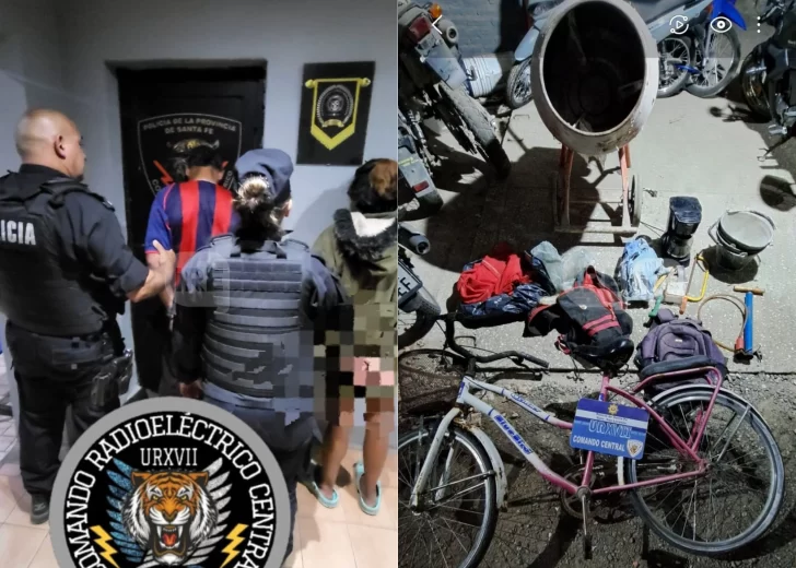 Detuvieron a dos personas en San Lorenzo con objetos robados de una vivienda