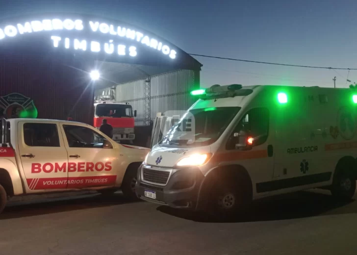 Un fuerte choque de cabezas entre jóvenes en un partido de fútbol en Timbúes movilizó a los bomberos