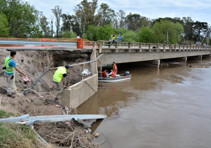Vialidad Nacional avanza con estudios clave para reparar el puente de Carcarañá