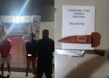 Violenta gresca vecinal con arma blanca terminó con dos detenidos en Pueblo Irigoyen
