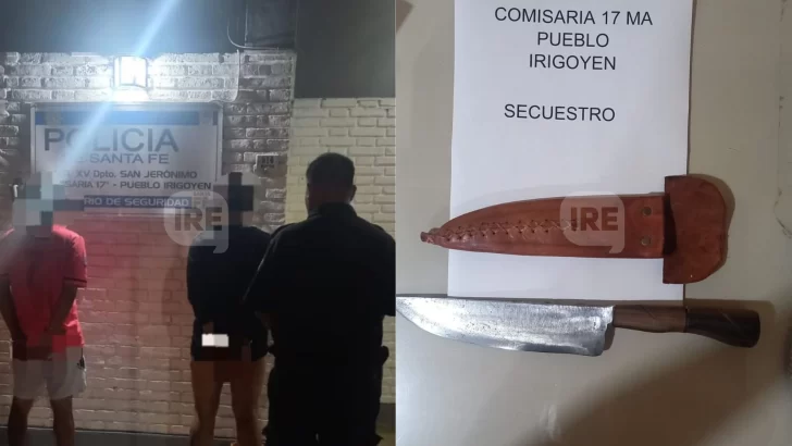 Violenta gresca vecinal con arma blanca terminó con dos detenidos en Pueblo Irigoyen