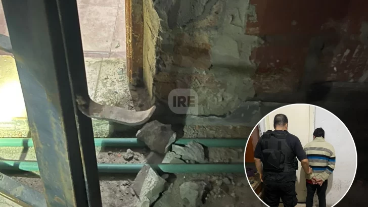 Intentó robar en un comercio, escapó y fue atrapado por la policía en San Lorenzo