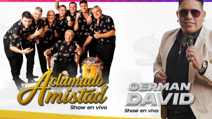 Serodino celebrará sus 139 años con shows de Aclamado Amistad y Germán David