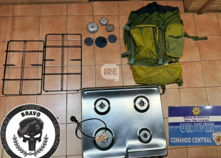 San Lorenzo: Detuvieron a tres hombres que llevaban anafes y parrillas sin justificar San Lorenzo: Detuvieron a tres hombres que llevaban anafes y parrillas sin justificar