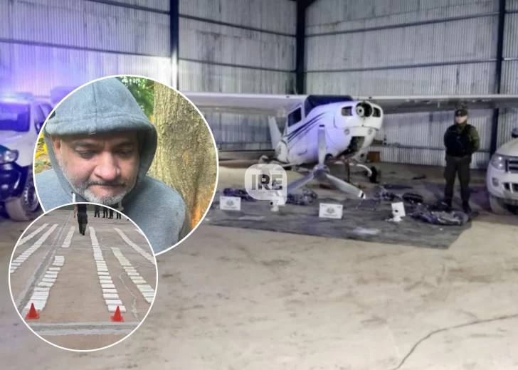 El jefe narco con hangares en Oliveros y Clarke fue detenido con casi una tonelada de cocaína