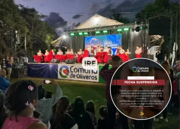 Un compás de pausa: Por la lluvia se reprogramó el primer Encuentro de Danzas Folklóricas en Oliveros
