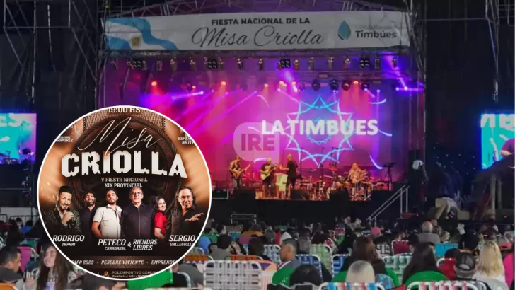 Timbúes explota de música: Galleguillo, Peteco Carabajal y Rodrigo Tapari en la Misa Criolla 2025