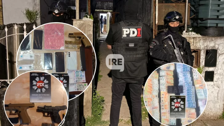 Operativo sorpresa en Capitán Bermúdez: Cayeron ocho sospechosos por microtráfico