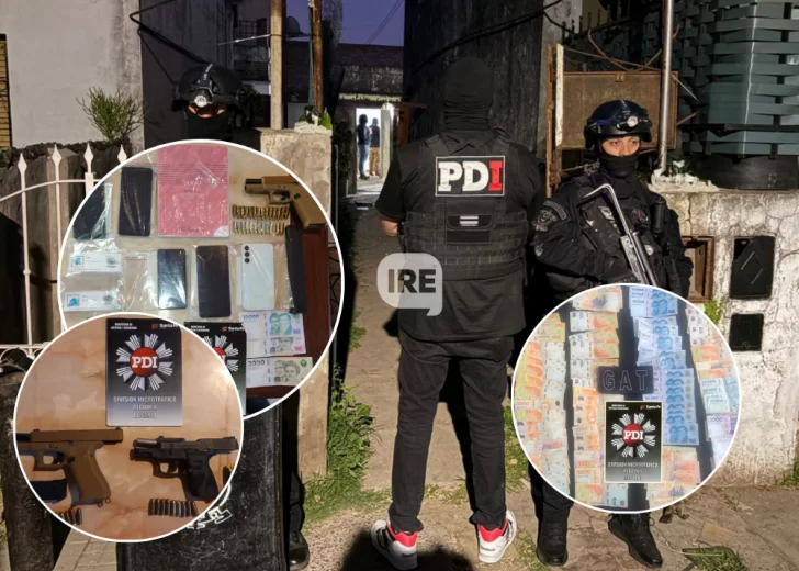 Operativo sorpresa en Capitán Bermúdez: Cayeron ocho sospechosos por microtráfico