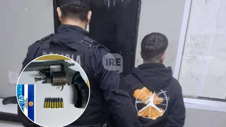 Patrullaje terminó en detención: Llevaba un arma y tenía pedido de captura desde 2024