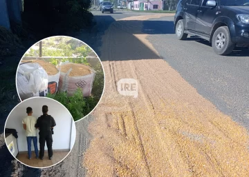 Detenido por robar maíz en Puerto San Martín: Lo encontraron juntando más de 3 toneladas